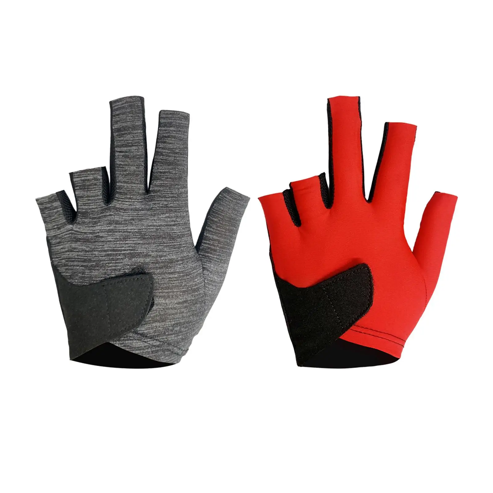 Left Hand Billiard Glove for Pool Cue, Anti-Slip Design, Separate Finger Style