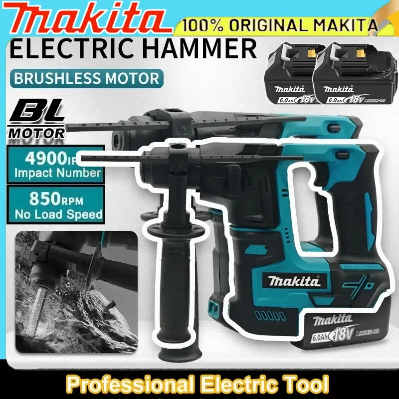 

Makita Brushless Hammer Cordless Electric Hammer 18V Lithium Battery Wireless Drills Makita 18v Power Tools