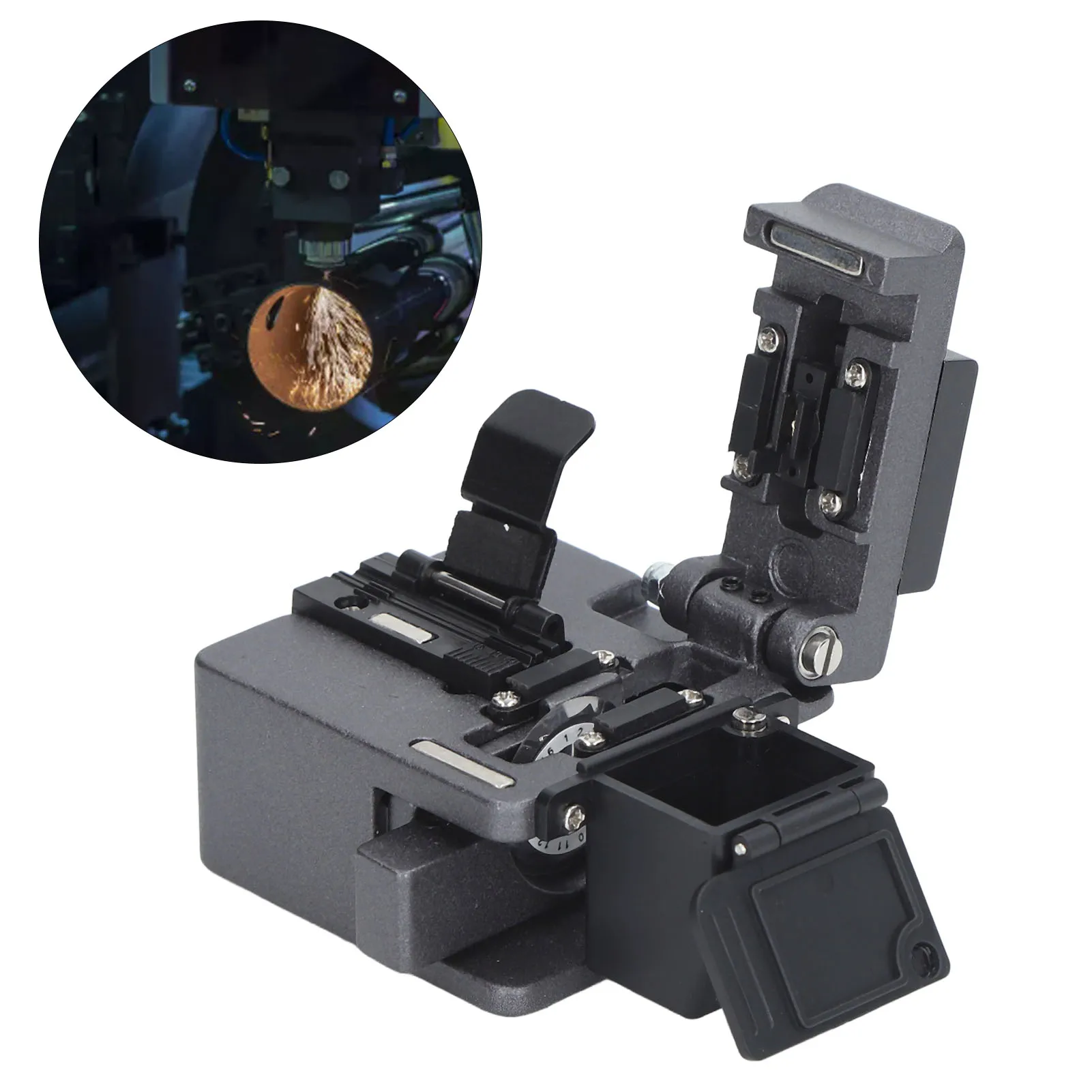 

ZK50 Fiber Optic Cleaver Full Automatic High Accuracy Low Loss Lightweight FTTH Optical Fiber Cutter
