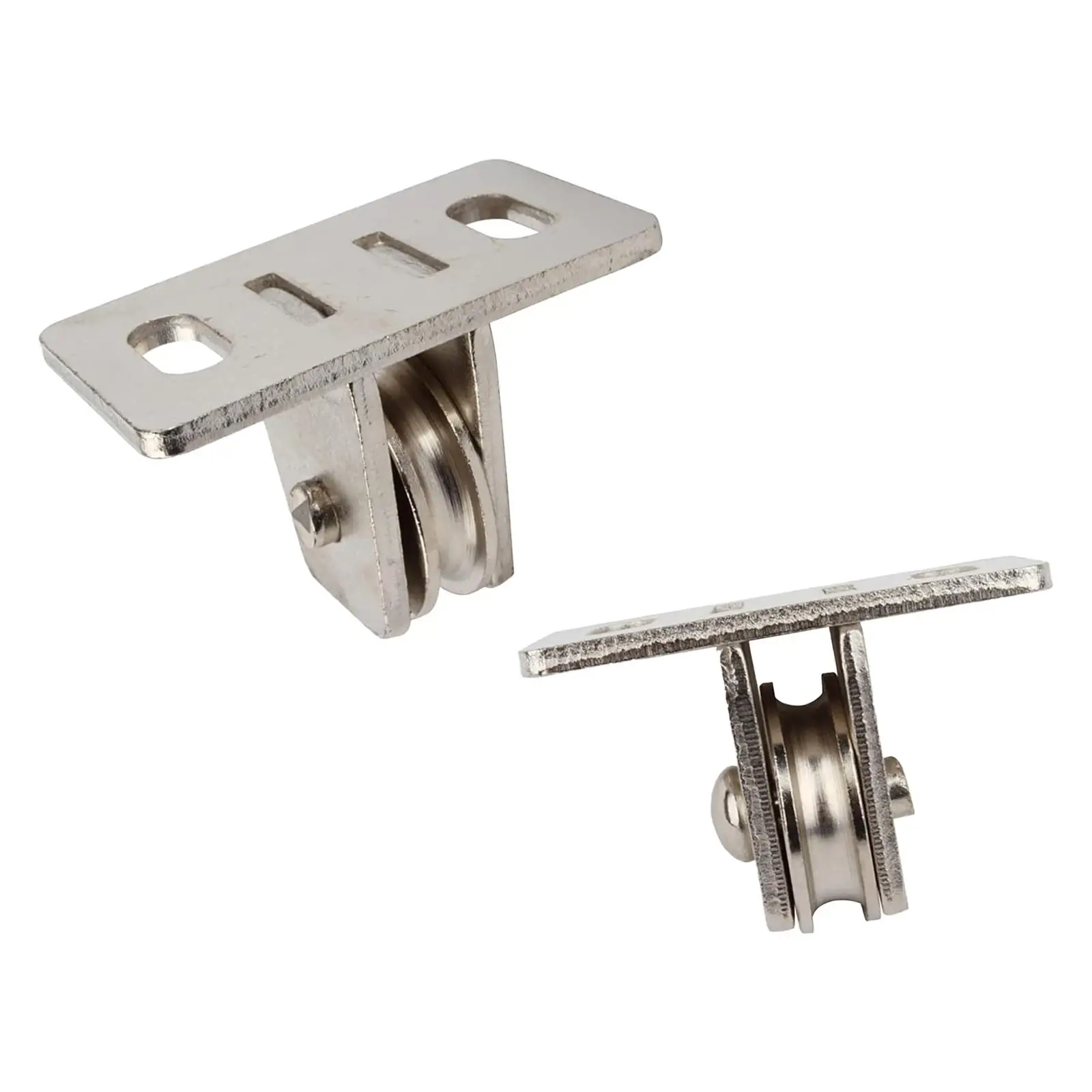 

2Pcs Pulley Rail Fixed Pulley for Wall Ceiling Mount Material