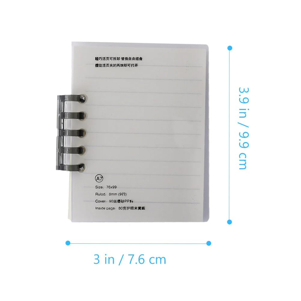 Cuadernos de bolsillo portátiles, Mini cuadernos en espiral con palabras en inglés, libros de vocabulario, notas de estudio, cuadernos de escritura, 3 uds.