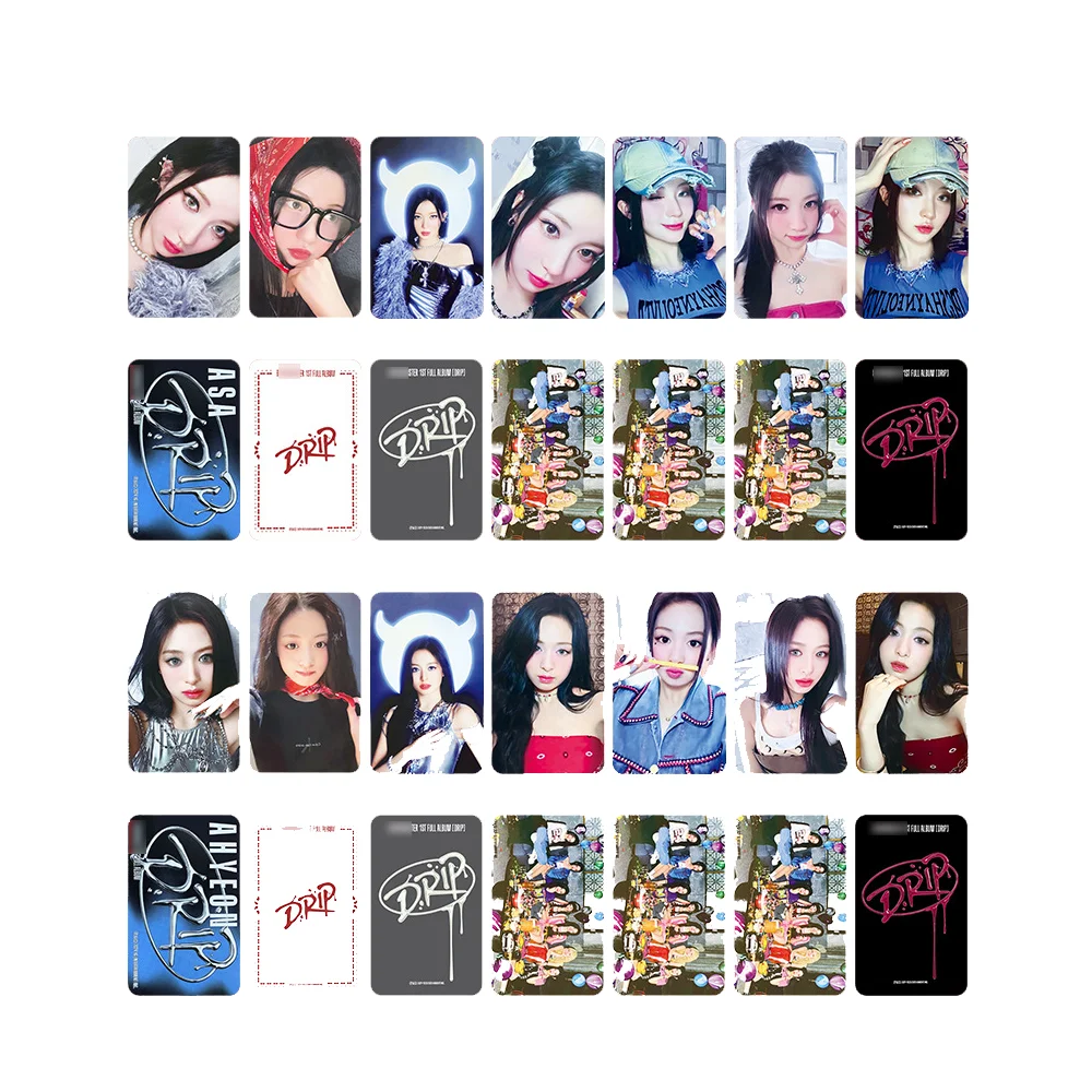 7pcs/set KPOP BABYMONSTER Photocards Drip Album Selfie Photo ANYEON PHARITA Personal Cards HARAM RORA CHIQUITA Fans Collection