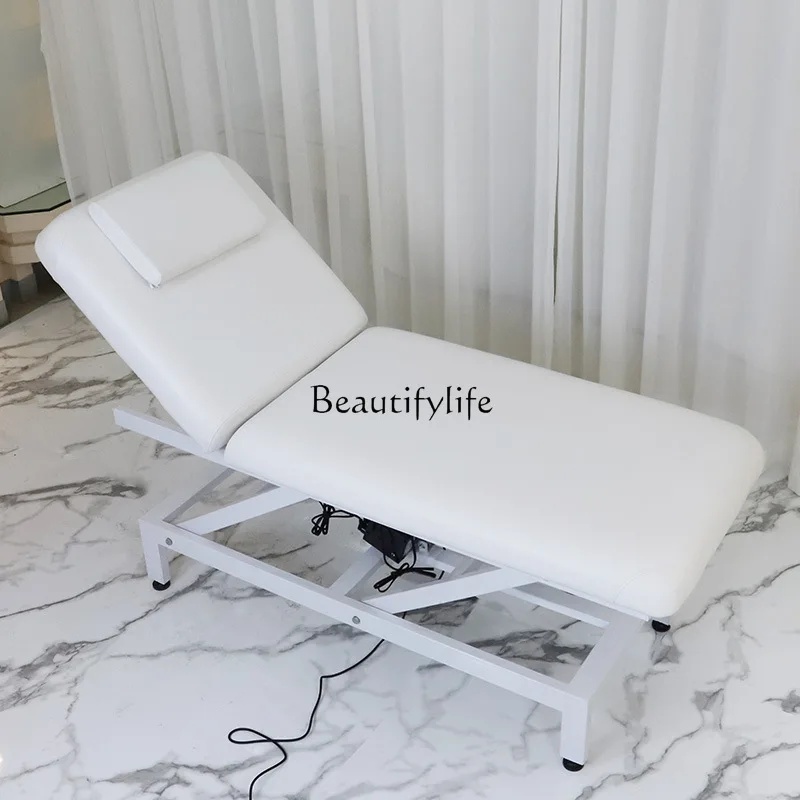 

02*Beauty salon physiotherapy massage electric lift tattoo embroidery body bed with head hole