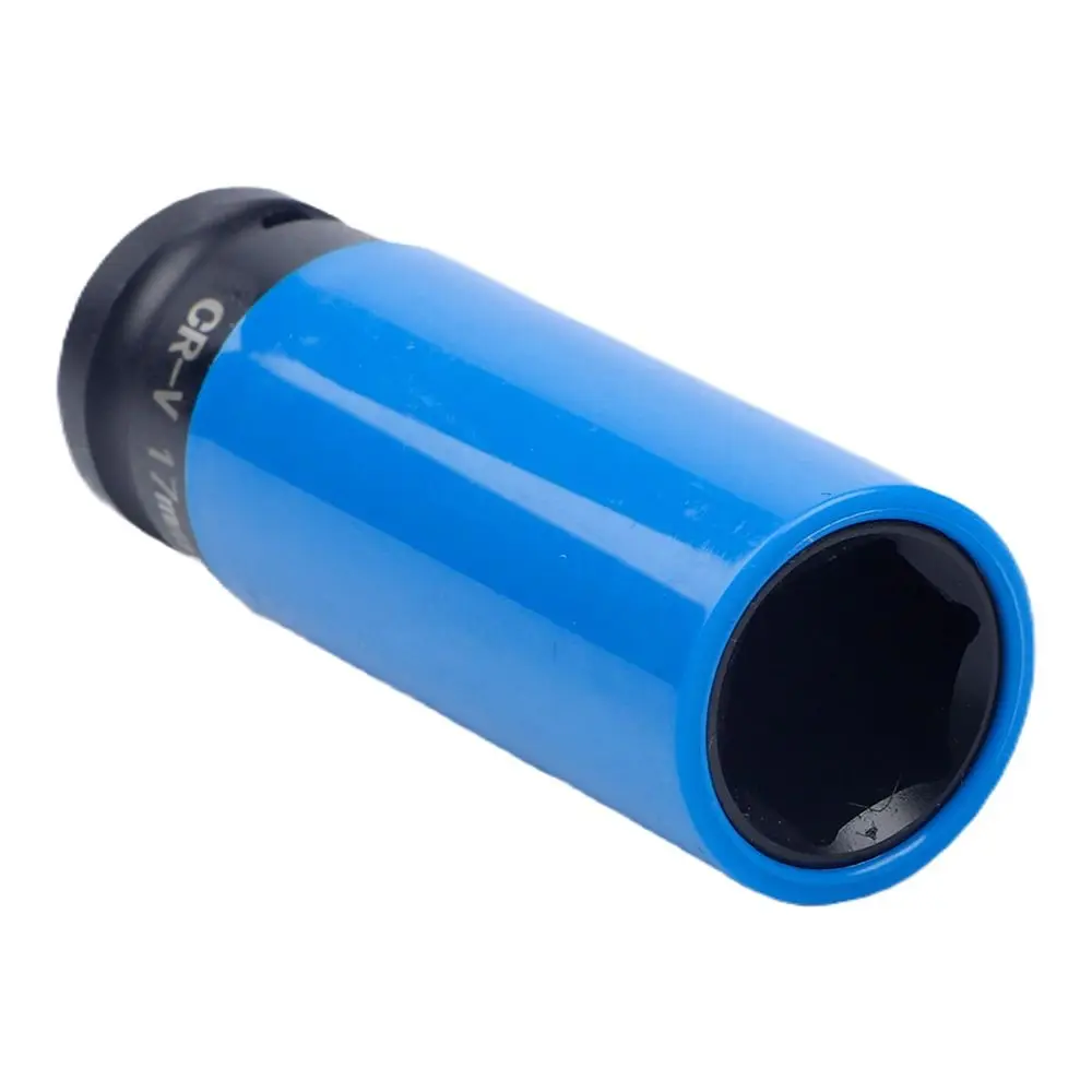 1Pcs 1/2 Inch Drive Wheel Protector Socket 17/19/21/22mm Thin Wall Lug Nut Socket Chromium Vanadium Steel Hex Socket Sleeve