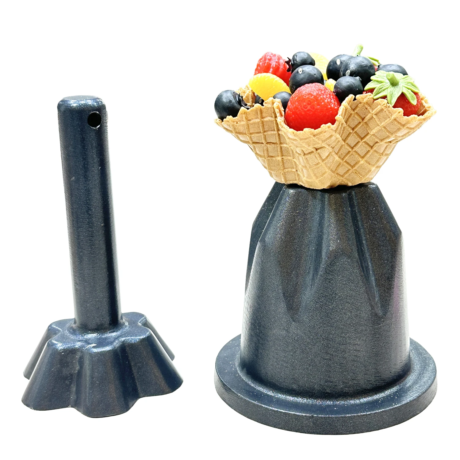 Nonstick Flower Shape Waffle Cone And Bowl Maker Waffle Cone Roller For Gelato Ice Cream