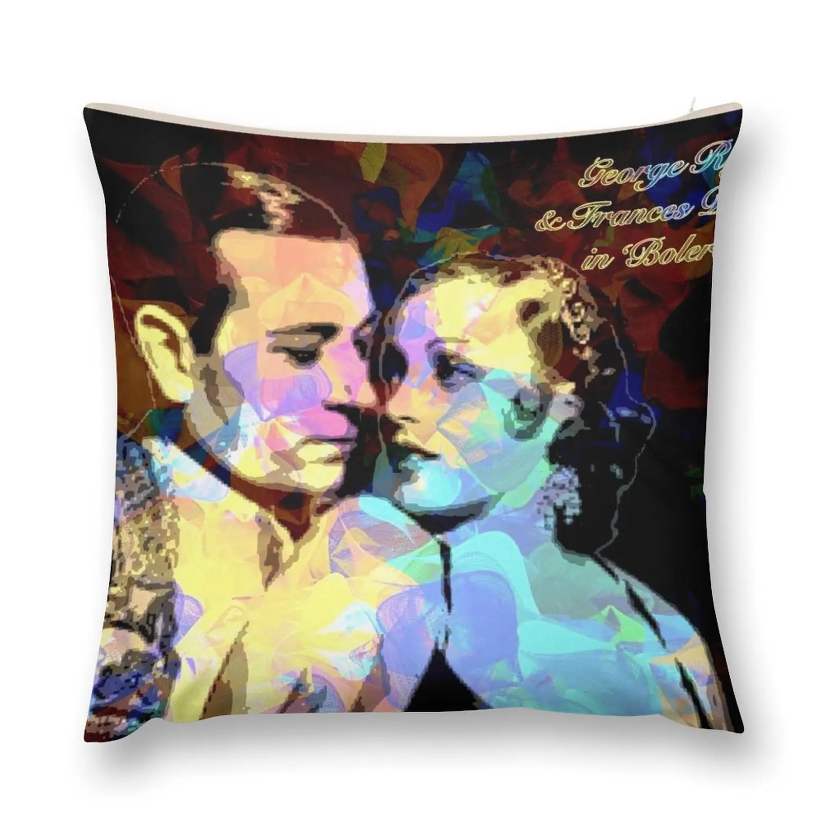 George Raft and Frances Drake In Bolero Throw Pillow Anime Pillow Cover pillow