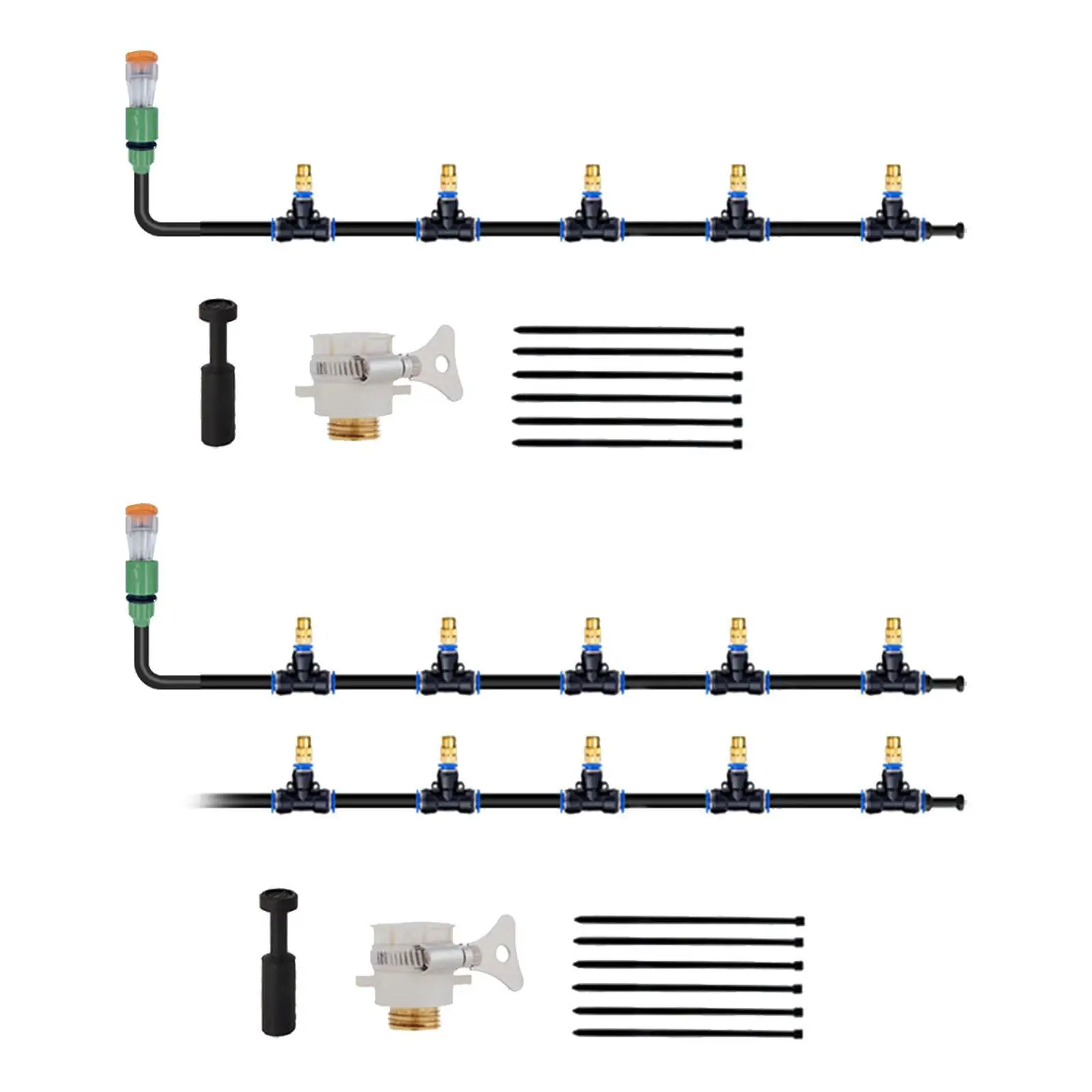 

Garden Irrigation Kit Plant Spraying System Brass Nozzle Multipurpose Adjustable