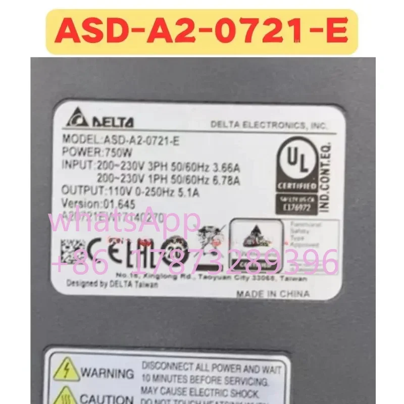Б/у Сервопривод ASD-A2-0721-E ASD A2 0721 E Нормальная функция Протестировано ОК