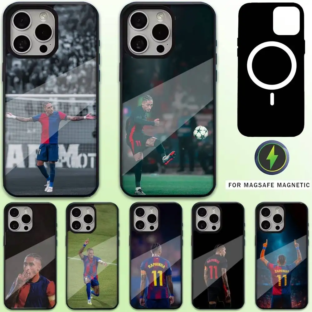 

Brazil R-Raphinhas 11 Football Phone Case For iPhone17,16,15,14,13,12,11 Plus,Pro Max Magnetic For Magsafe Wireless Charging