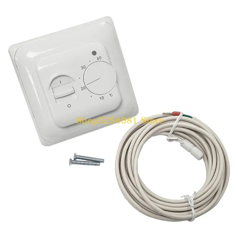 ترموستات يدوي AXYC 230 فولت مع مؤشر LED لأنظمة التدفئة الأرضية خرج 16A #5