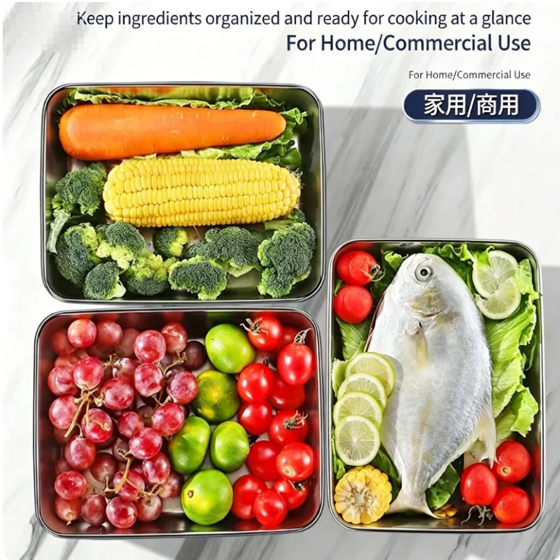 Stainless Steel Breading Tray Set 6