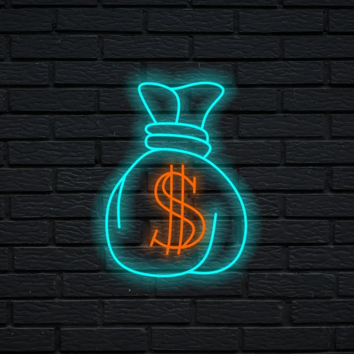 Money Bag Neon Sign Custom Neon Sign Home Wall Led Neon Sign