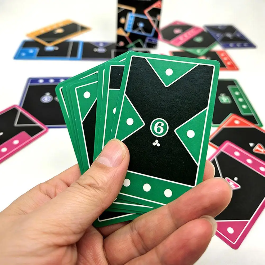 Jeu de société TACTA, jeu de stratégie rapide, jeu de correspondance de formes, jeu de société unique pour les fêtes, jeu interactif parent-enfant, compétition multijoueur, table