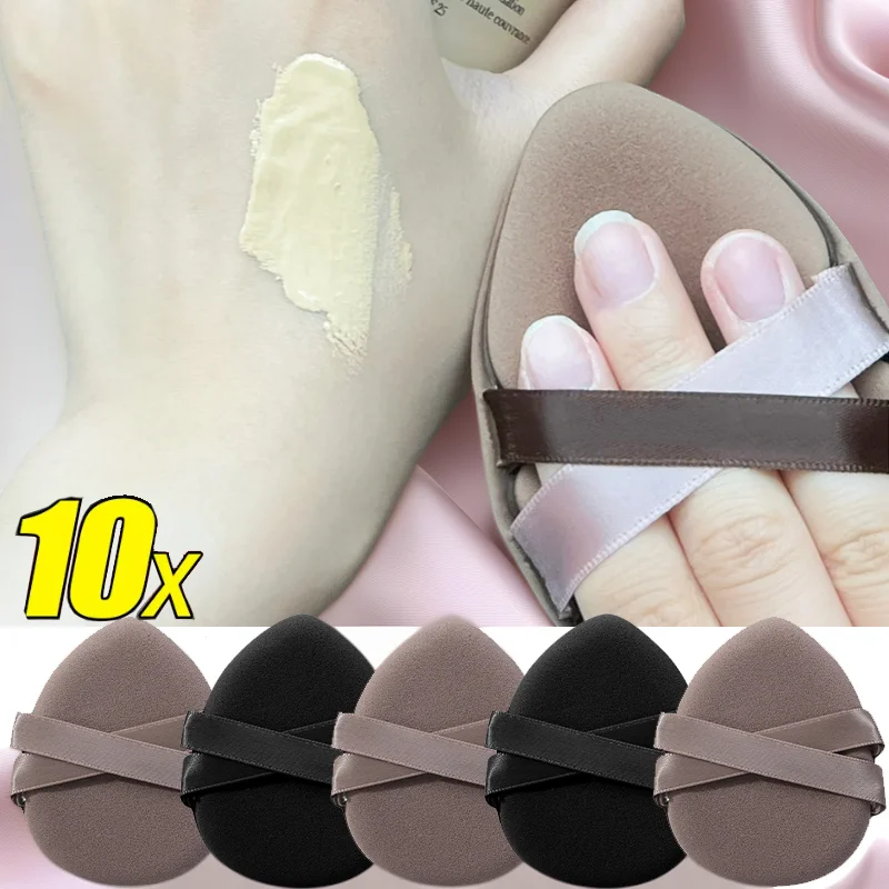 10 pezzi soffio cosmetico asciutto e bagnato soffio per trucco super morbido cuscino d'aria soffio per cipria fondotinta correttore spugna strumenti per il trucco