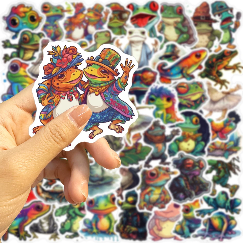 10/30/50 Stuks Cool Grappig Psychedelische Kikker Stickers Waterdichte Stickers Kids Speelgoed Skateboard Laptop Motorfiets Auto Decoratie Sticker