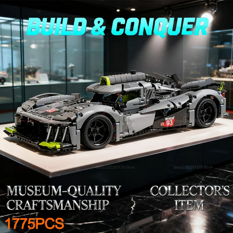 2026 New 1:10 Scale 1775Pcs Racing Sport Car Model Building Kit Adult And Kids Mechanical Speed Supercar Christmas Holiday Gifts