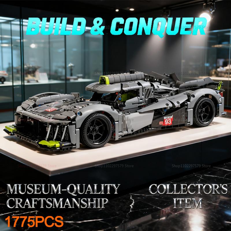  2026 New 1:10 Scale 1775Pcs Racing Sport Car Model Building Kit Adult And Kids Mechanical Speed Supercar Christmas Holiday Gifts 
