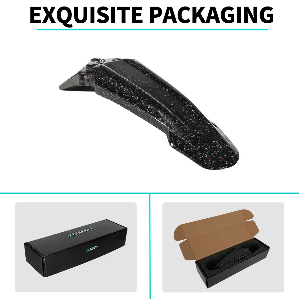 Funparts Front Fender Mudguard Wheel Protection Carbon Fiber For Surron Lightbee S X Segway X160 X262 Electric Dirt Bike E-bikes - view 4