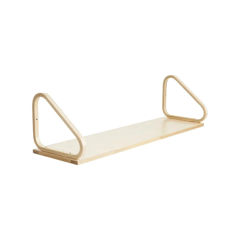 Solid wood shelf wall entrance entrance baffle wall suspended bookshelf desktop storage board