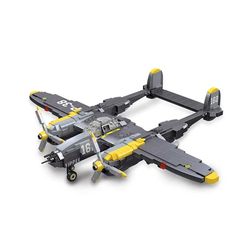 

WWII Military Weapon Aircraft Fighter Plane Model Building Blocks Bomber 61046 Puzzle Education Collection Experts Toys of Gifts