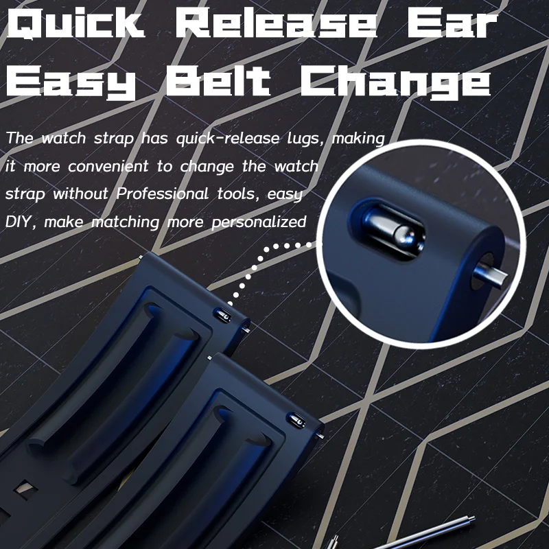 Универсальный ремешок для часов LOKMAT 22 мм из ТПУ цветной ремешок для часов