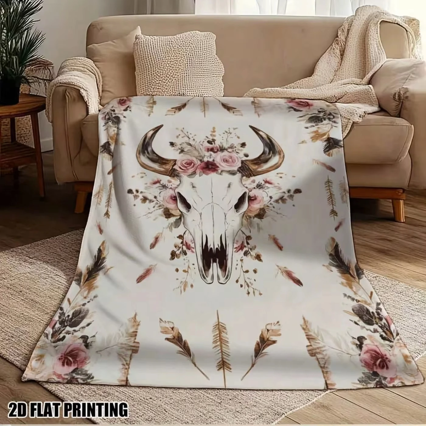 Printed Throw Blanket Beagle Dog Gallery Framed Portrait Collage Black Soft Cozy For Sofa Bed Couch