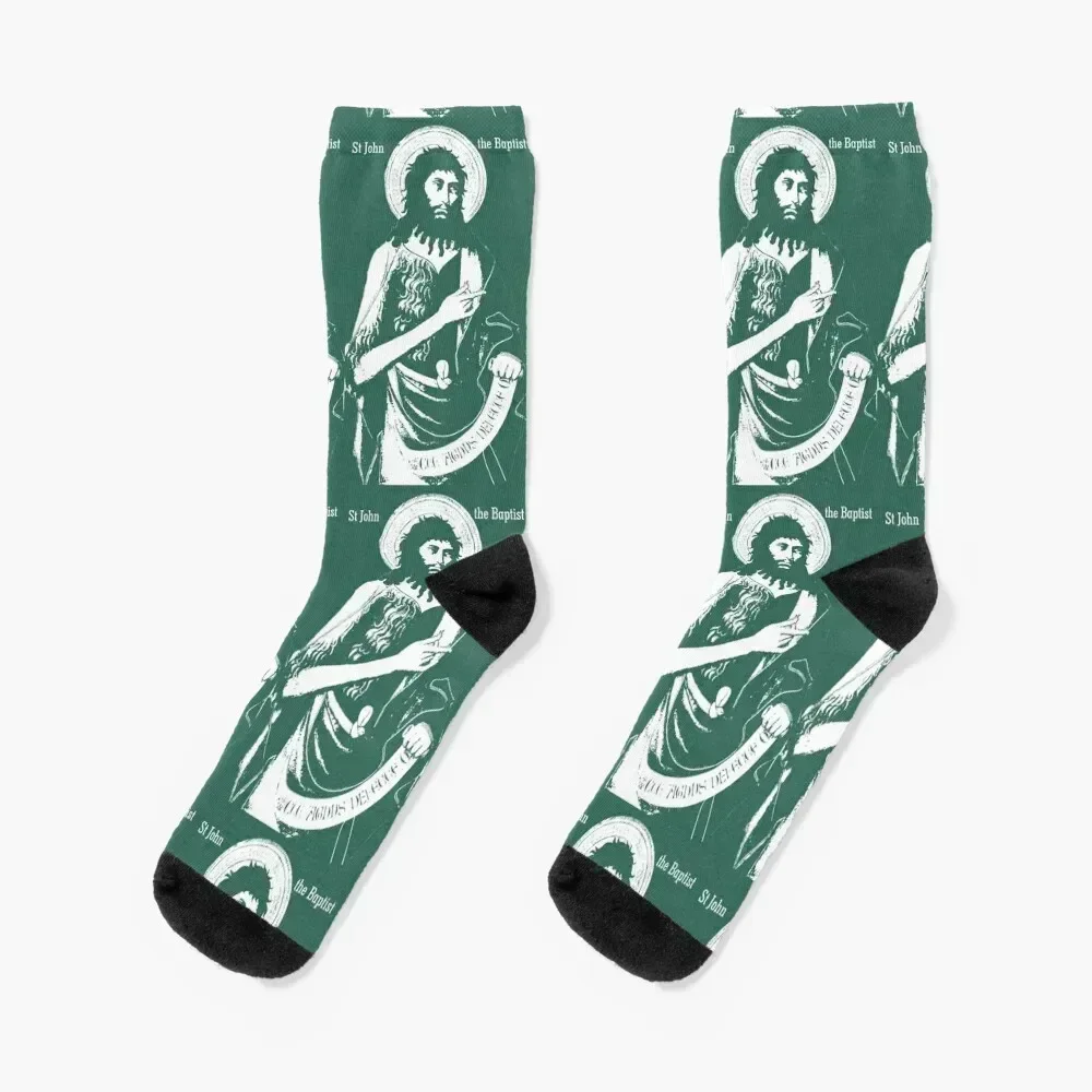 

St John the Baptist Socks New year's golf moving stockings Socks For Man Women's