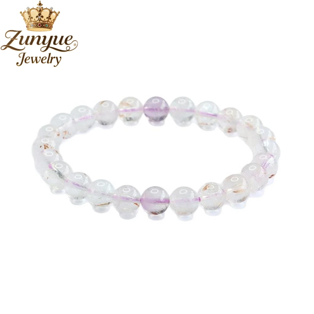 High-End Natural Amethyst Bracelet Luxury Quality Jewelry Fashion Jewelry Handicraft Exquisite Elegant Charms Popular Young Gift