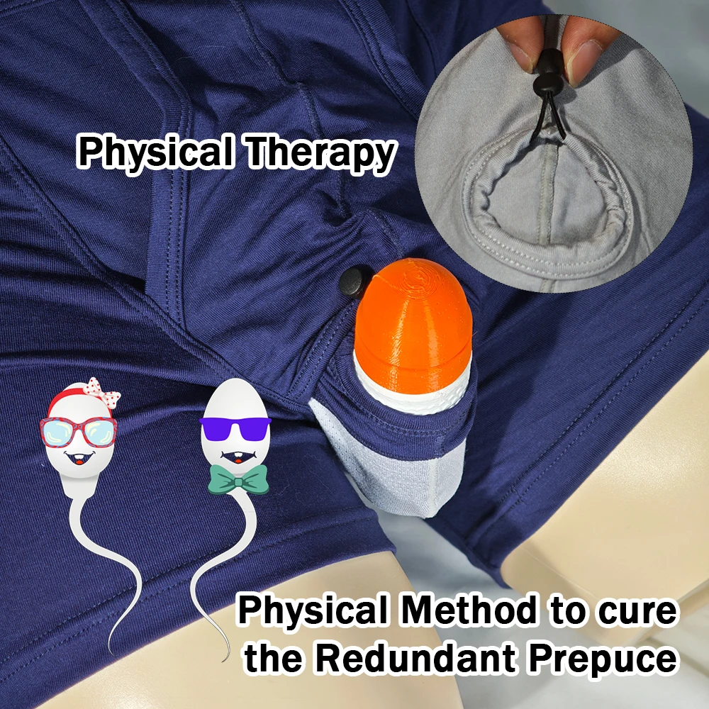 Man Foreskin Sexy Underwear Physical Therapy Penis Pouch Open Hole Enhance Briefs Sex Ability Improve Sex Ability Modal Lingeire