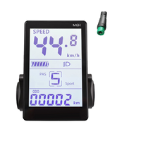 M6H Electric Bike LCD Display Meter Dashboard 24V-60V Universal E Scooter LCD Panel Screen for Electric Bike(5PIN)