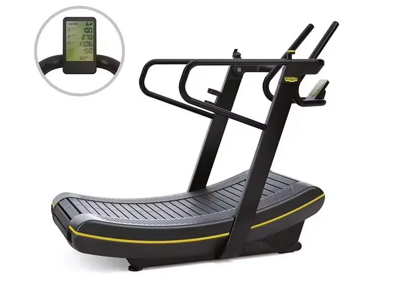 Professional Fitness Electric Treadmill Commercial Curved Treadmill With Resistance