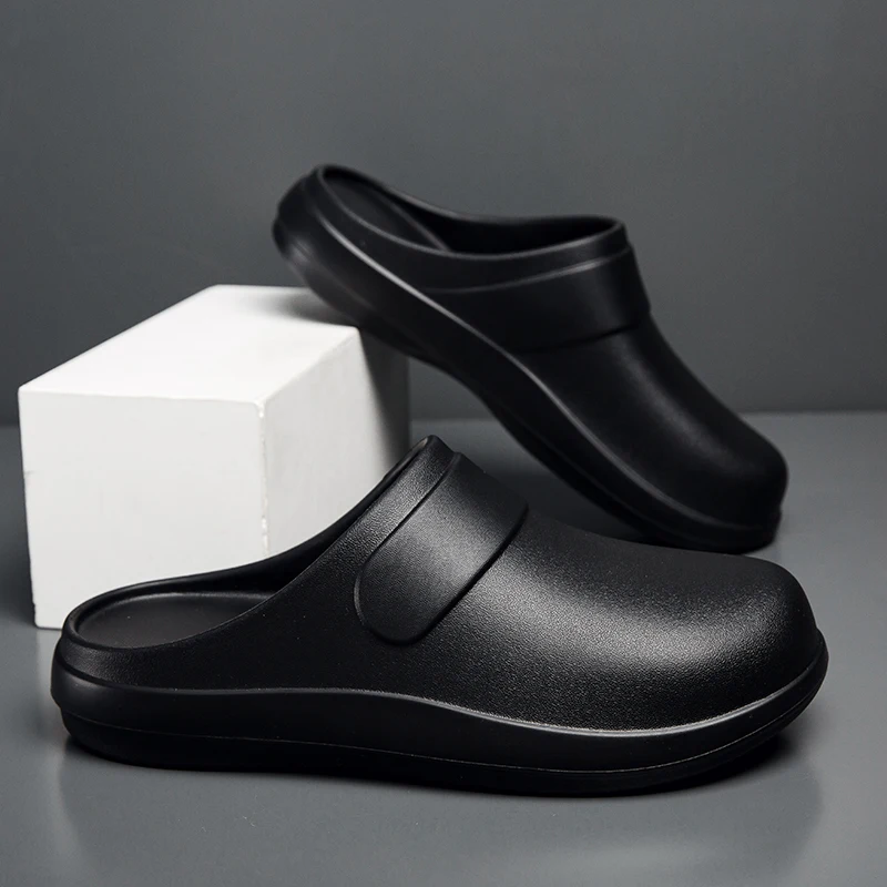 

2026 Waterproof Chef Shoes Operating Room Slippers Protective Shoes for Men Women Non-Slip Silken Lab Shoes Doctor Work Shoes