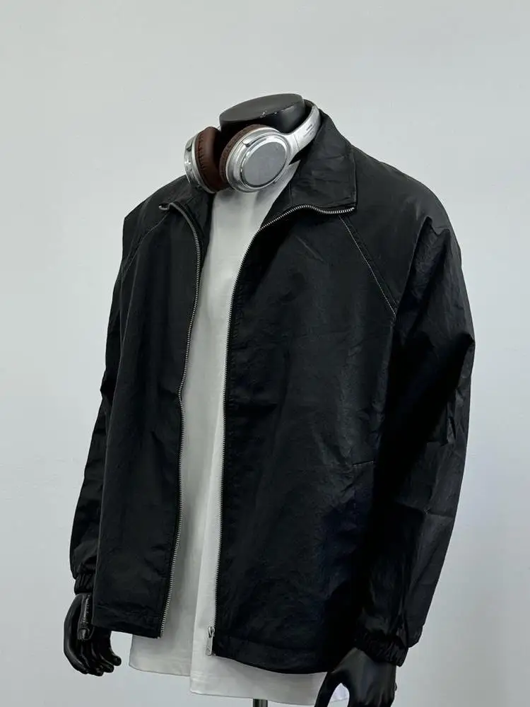 

Bla Samurai Pilot Jaet Men's Spring Autumn 2024 New Sle Printed American Collar Trendy Outerwear Loose Fit Polyester