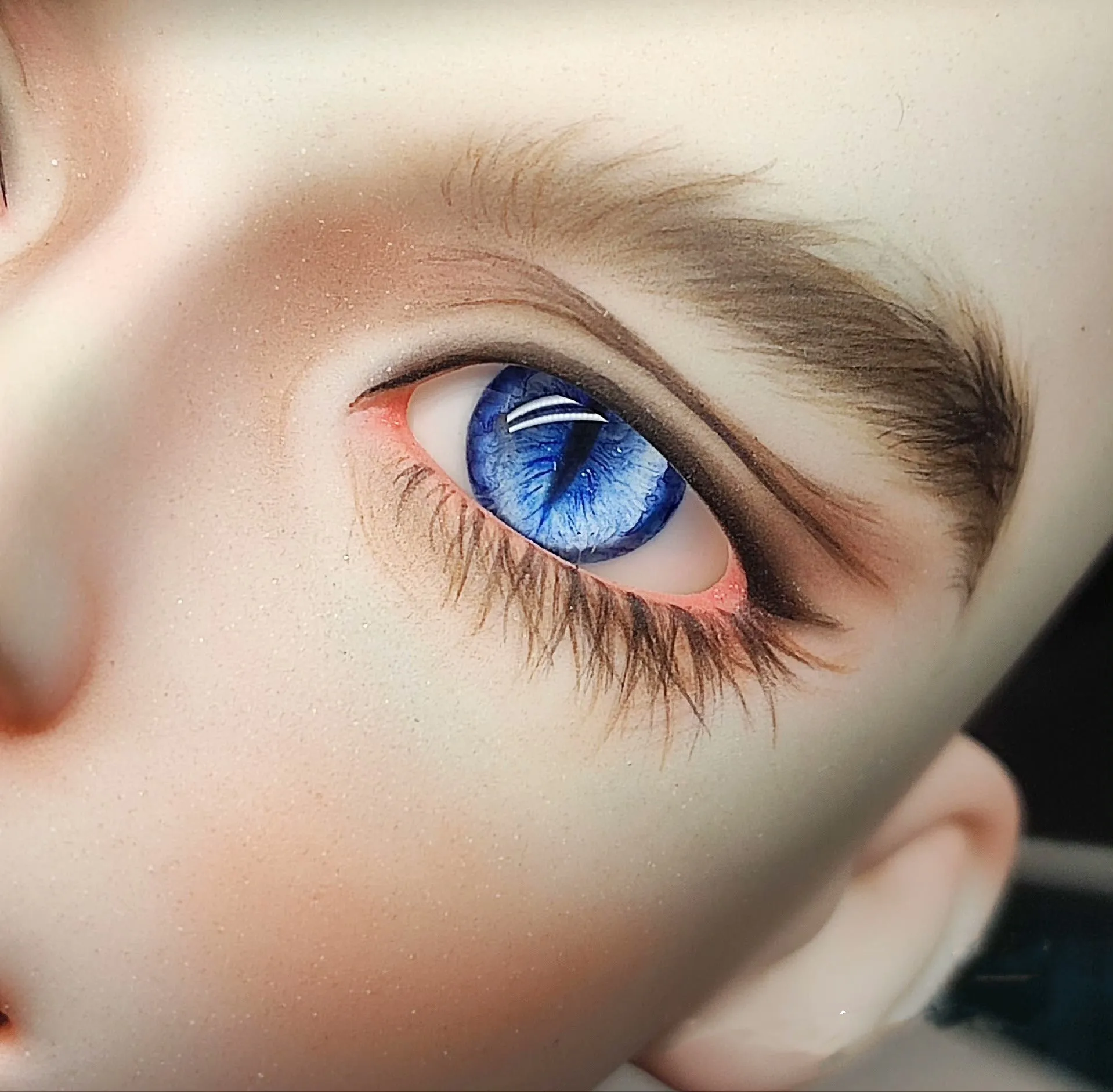 1/6 1/4 BJD Doll Safety Eyes Toy Plaster Eyeballs Animal Cat Pupil 1 Pair