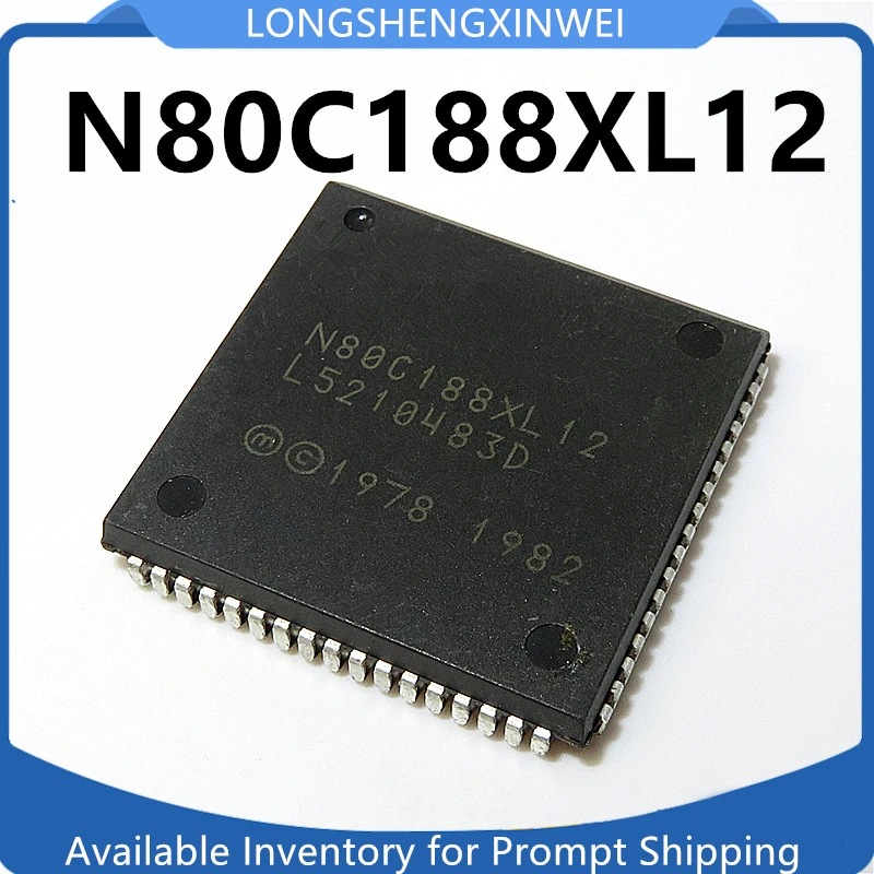 1PCS New  Microcontroller Chip for N80C188XL12 N80C188 PLCC-68 Original