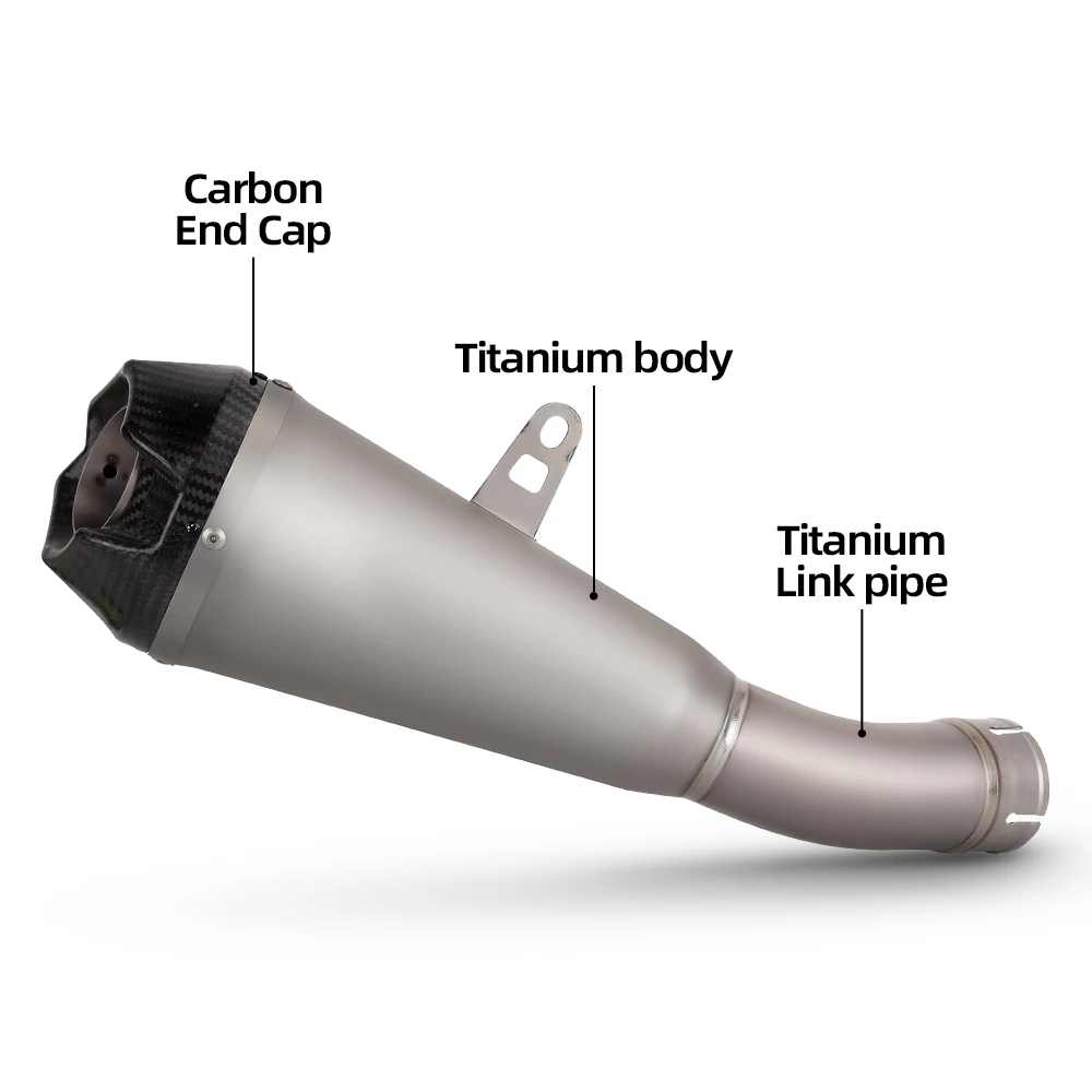For  ZX10R ZX-10R 2021-2024 Motorcycle Exhaust Slip on Line Modify Titanium Alloy Carbon Tip Muffler Original Escape