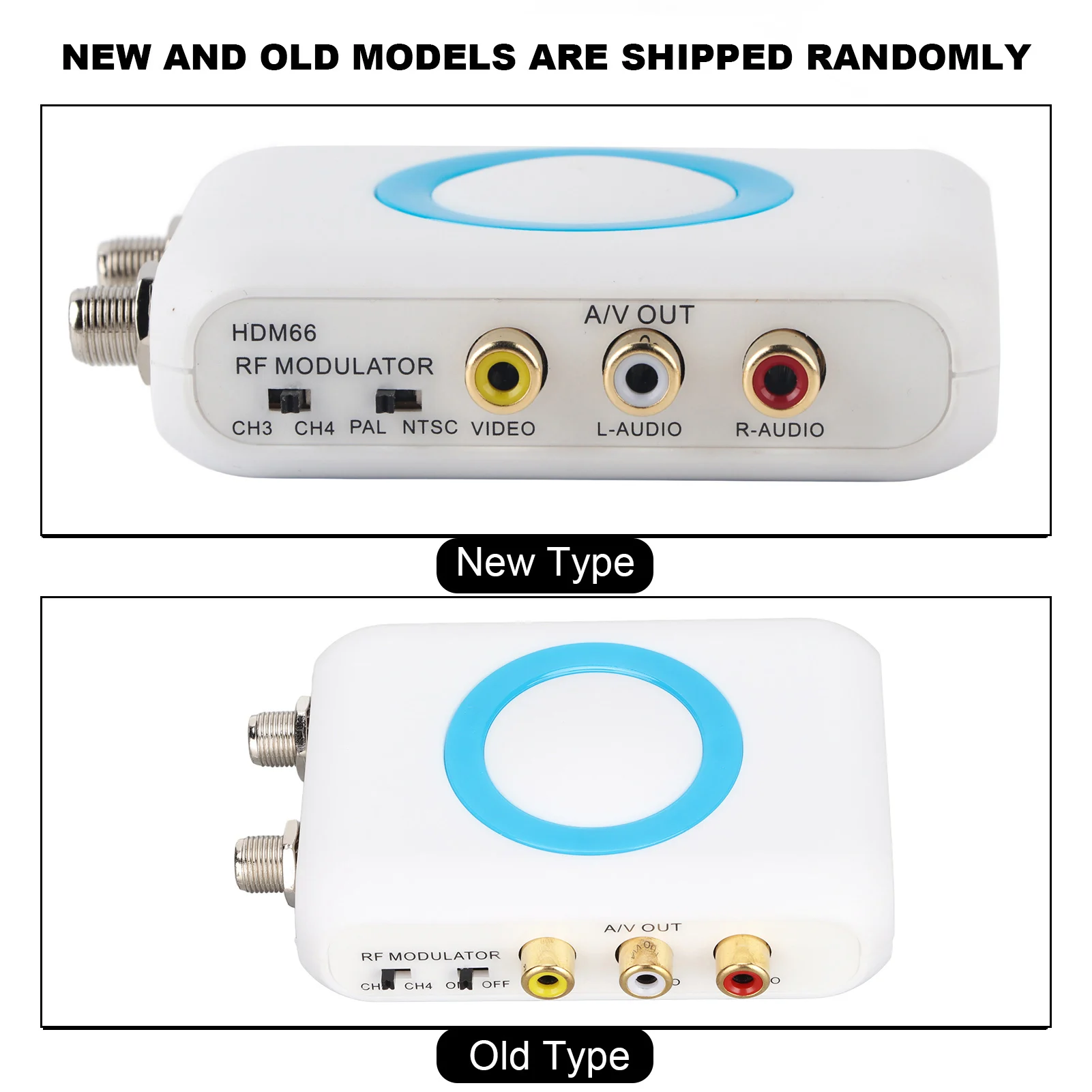 HDM66 HD Modulator Support PAL NTSC Format Output RCA to RF Modulator for Local CATV System for Home TV Replacement