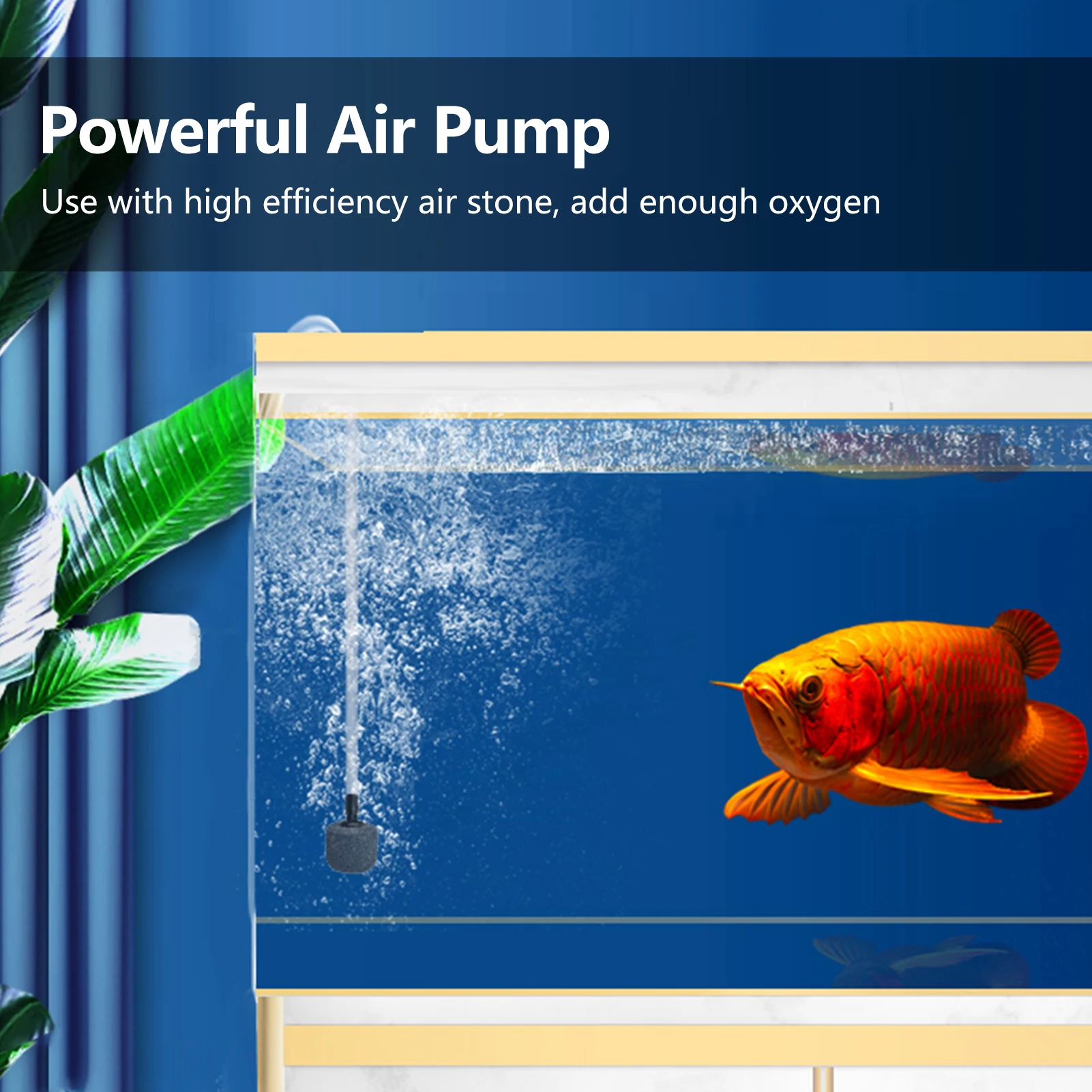 Aquarium USB Air Pump Small Oxygen Pump with Air Stone Tubing Hanging Buckle for Fish  Outdoor Fishing aquarium USB air pump
