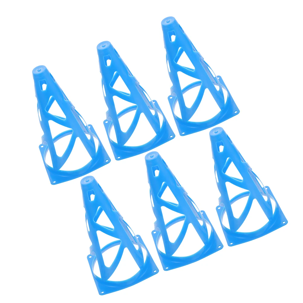

6PCS Soccer Cones Training Durable PE Agile Drills Portable Equipment Mini Markers Floor Spots Construction Plastic Traffic
