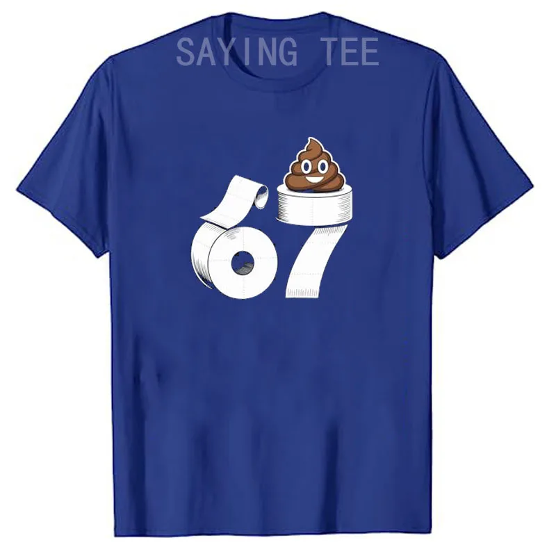 67 Poop Lustiges Six Seven Ekelhaftes Toilettenpapier Meme Slang Jungen Mode Performance T-Shirt Y2k 6-7 Witz Toilette Streetwear Kleidung – Detail 6
