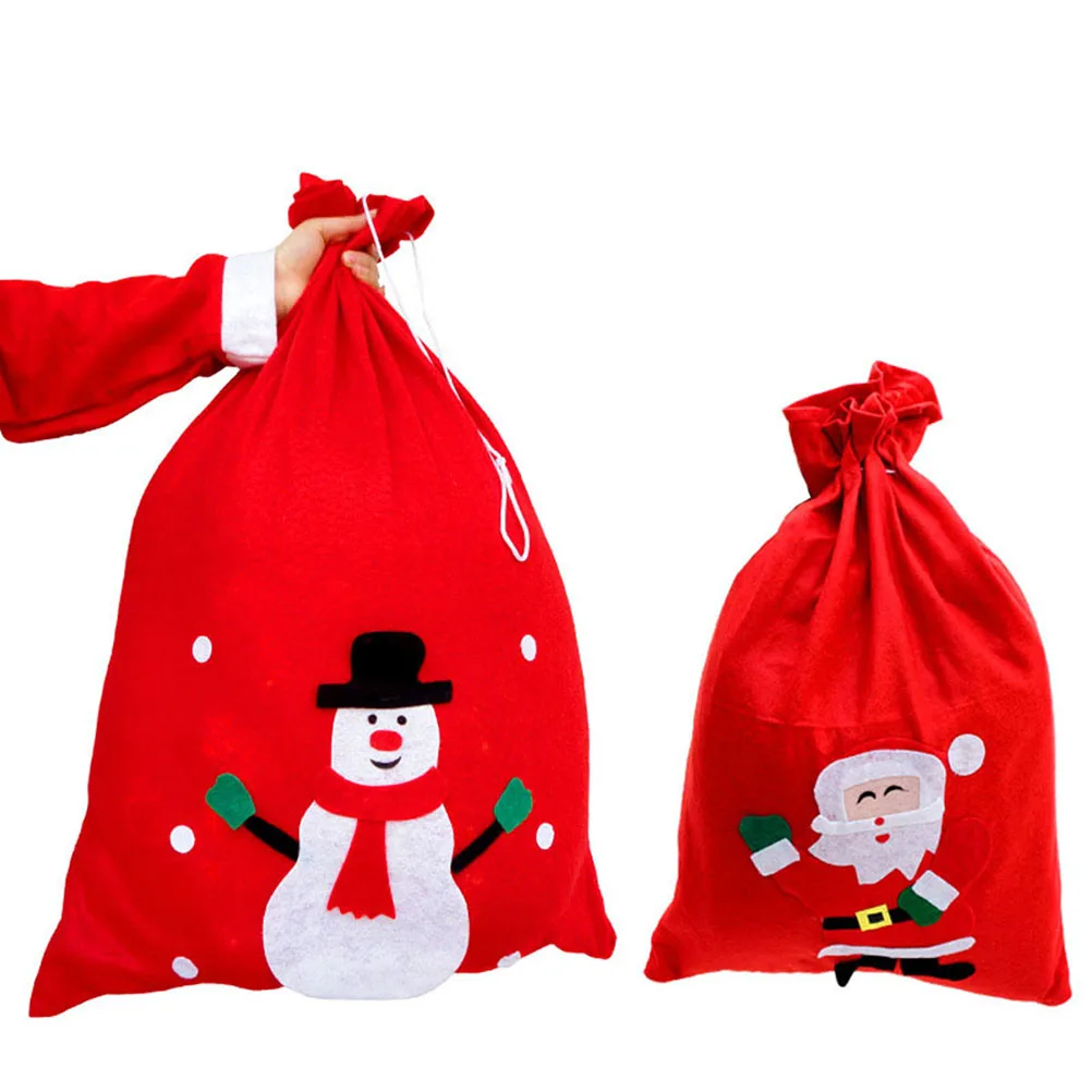 

Christmas Gift 30x40cm Santa Sack Large Capacity C y Bags Reusable Durable Eco Friendly Party Bags Christmas Decorations