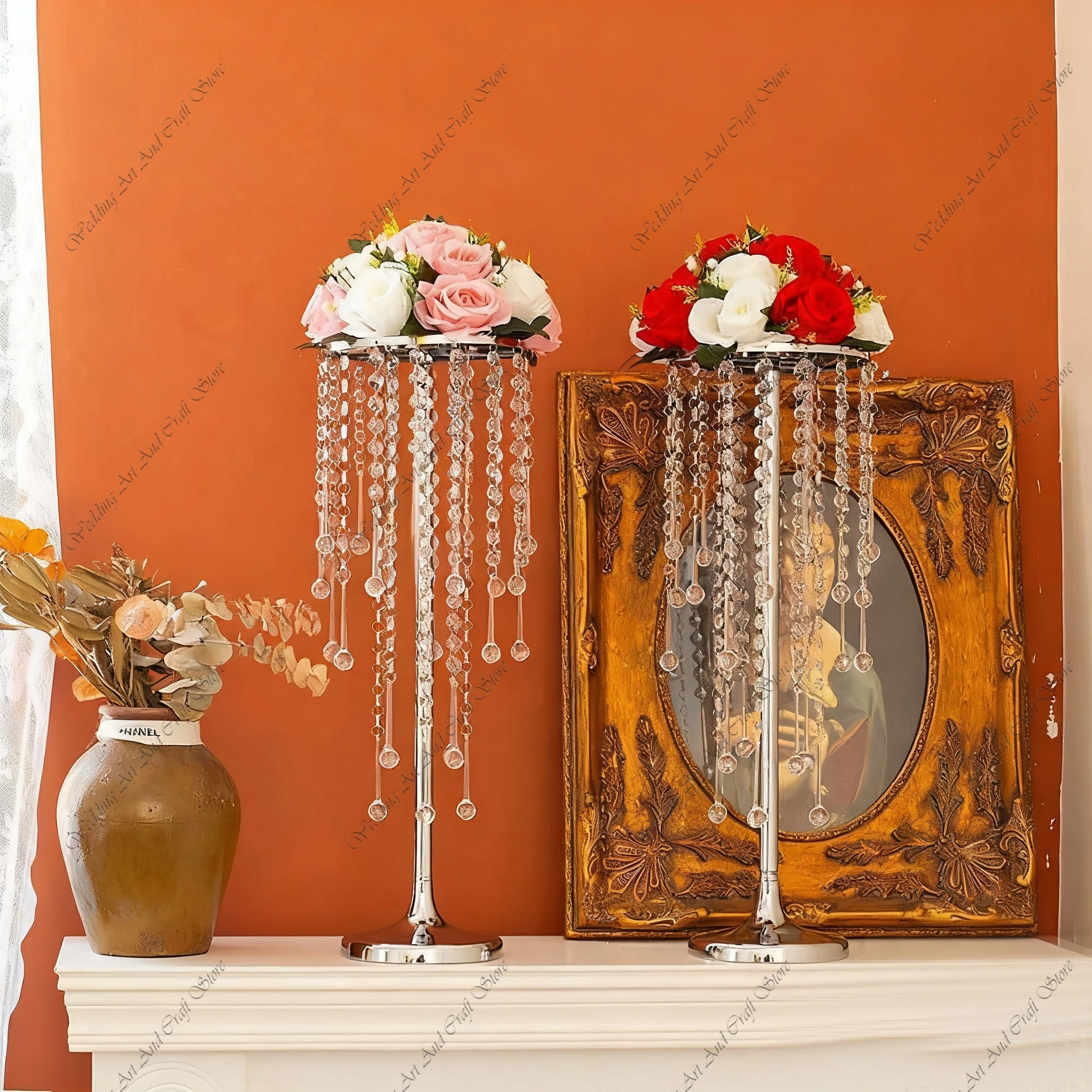 

12 шт. 55/75/100 см, золотая металлическая арка F30 для свадеб, высокая подставка для цветов из кованого железа, центральное украшение стола для свадебного декора hh174