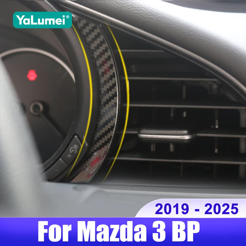 

For Mazda 3 BP 2019 2020 2021 2022 2023 2024 2025 Stainless Steel Car Instrument Dashboard Display Decoration Cover Accessories