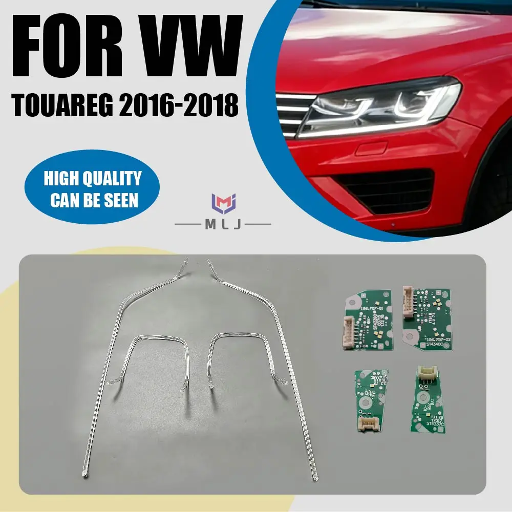 

For Volkswagen Touareg 2016 2017 2018 LED DRL Chip Headlight Light Guide Plate Daytime Running Light Tube Circuit Board Chip
