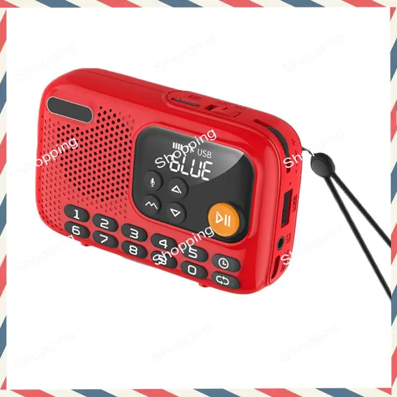 M20K Portable FM Radio Wireless Bluetooth Speaker Recorder Withled Screen Support TF Card U Disk Forhome Outdoor A