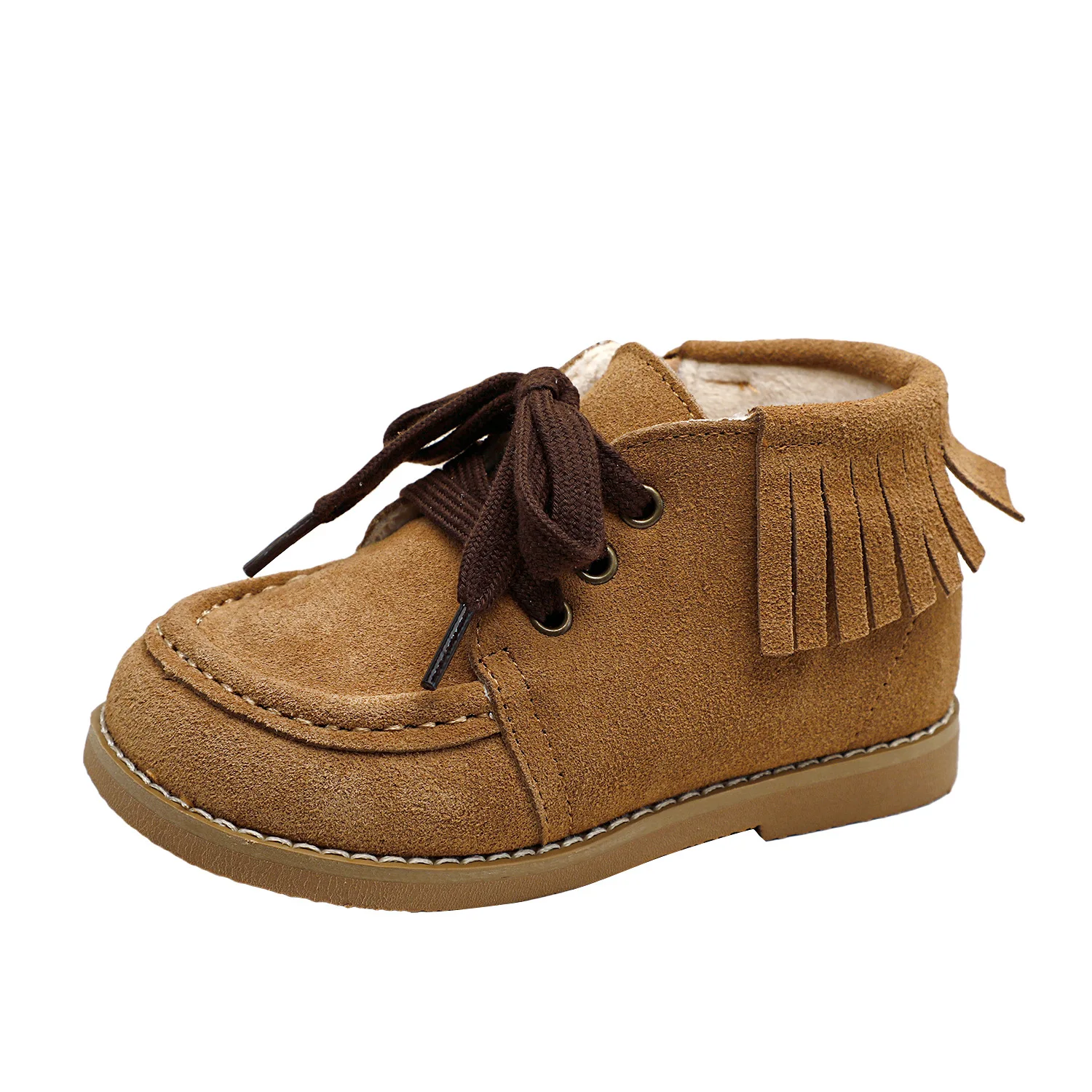 

Fashion Kids Toddler Winter Boots Fringe Suede Leather Warm Lined Short Boots Children Boys Girls Casual Ankle Boots