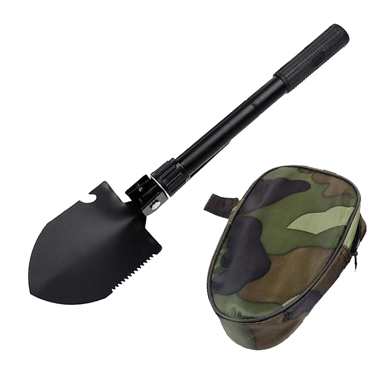 Compact Detector Digger Spade with Pouch Bag for Metal Detecting Treasure Hunting Camping Gardening Shovel Accessory