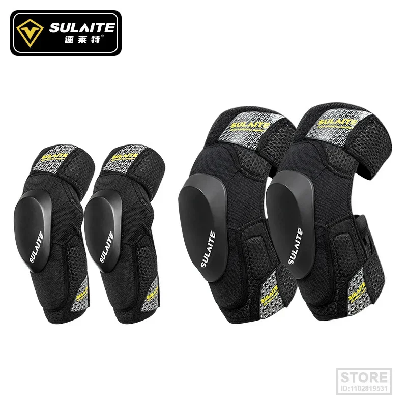 

SULAITE Motorcycle Motocross Riding Cycling Pro Knee Guard Anti-fall Elbow Pads Bike Downhill Roller Skating Offroad Protector