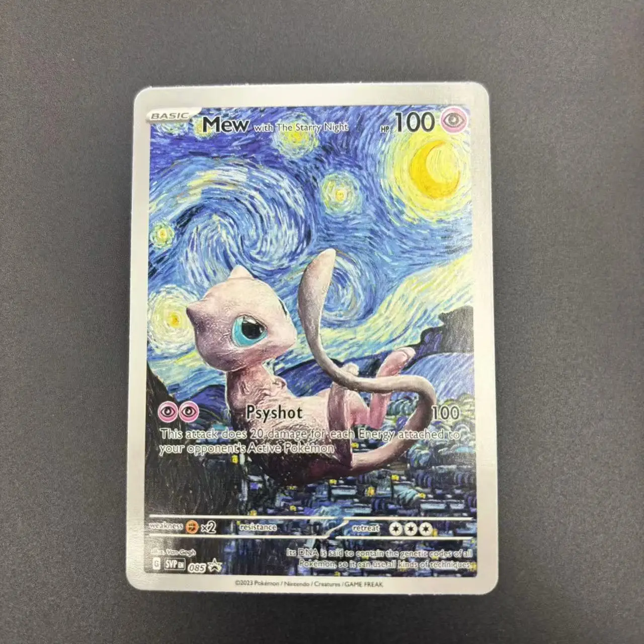 لتقوم بها بنفسك PTCG جمع بطاقات 2023 SVP EN VAN GOGH PIKACHU/رمادي قبعة لباد ذاتية الصنع بطاقة واحدة لعبة كلاسيكية أنيمي بطاقات هدية لعبة #4