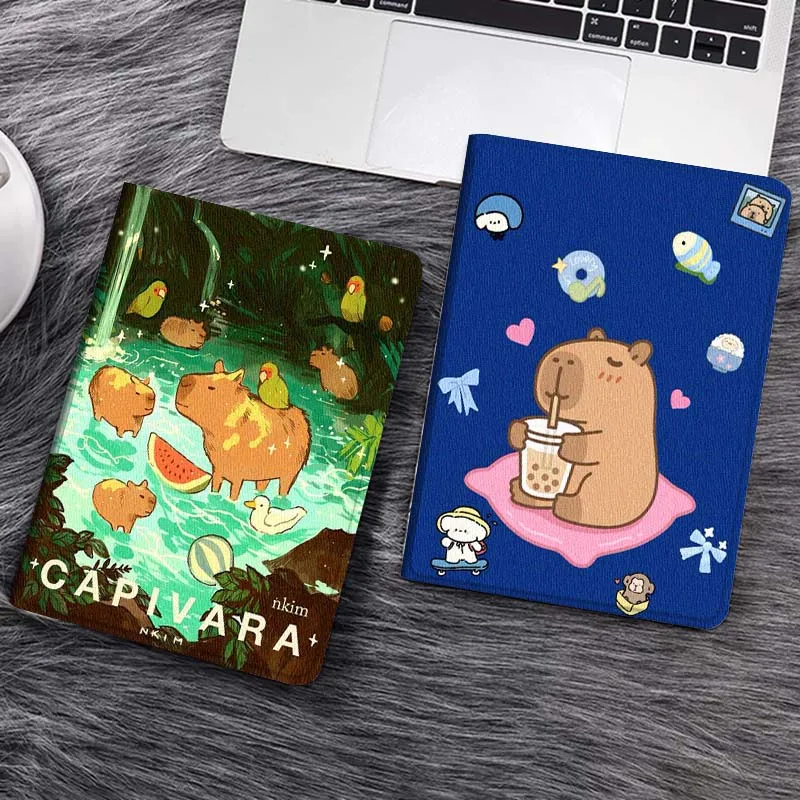 

Capibala Anime Cute For iPad Pro Air 5th 6th 7th 13 M3 M4 M5 12.9 13.3 inch 2017 2022 2024 2025 Tablet Case
